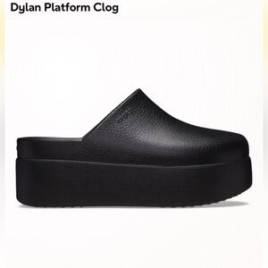 Dylan Black Platform Clogs